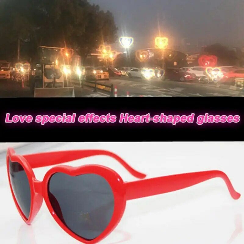 Gafas de sol coloridas del corazón de la forma del corazón para los 