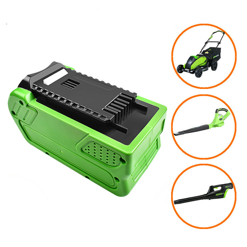 Powtree 6000mAh Rechargeable Replacement Battery for Creabest 40V 200W GreenWorks 29462 29472 22272 G-MAX GMAX
