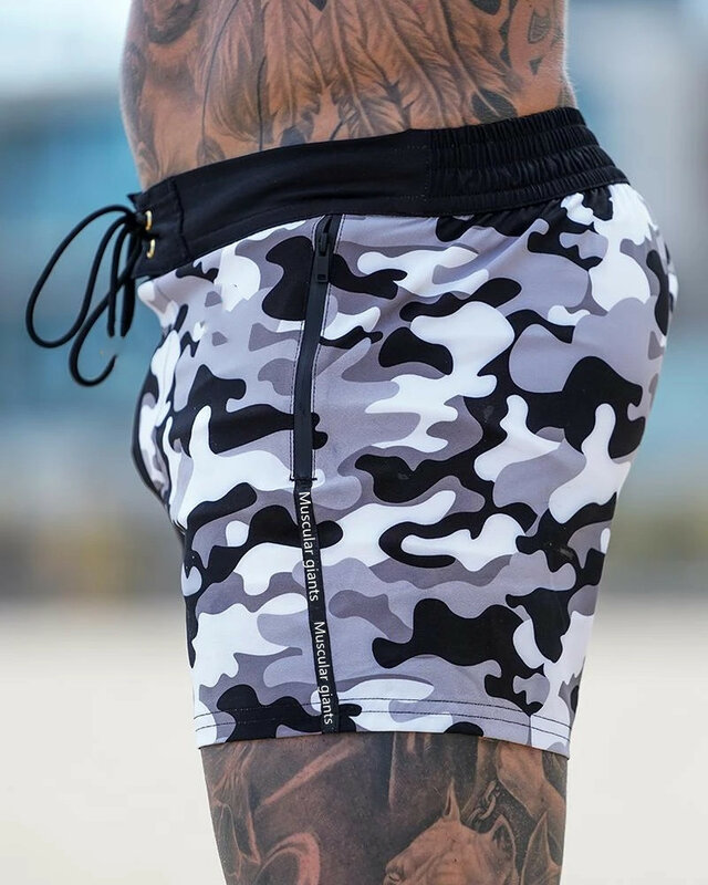 2021 Men's Shorts Summer Island Vacation Beach Shorts Men Baggy 3D Printed Casual Loose Comfortable Running Sport Shorts