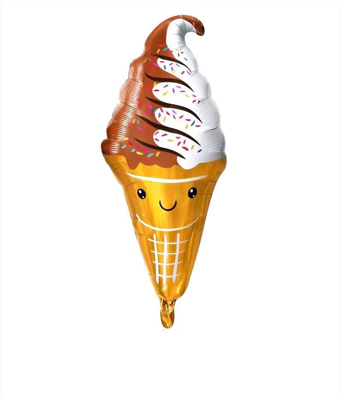 Летняя милая серия мороженого, воздушный шар с алюминиевой пленкой, детская игрушка, украшение для дня рождения, гавайская Вечерние