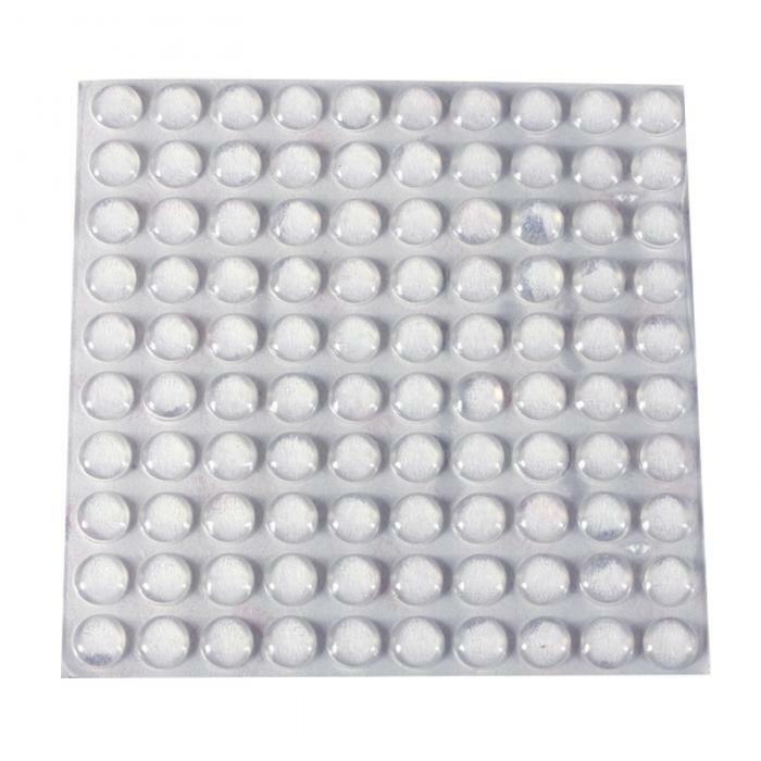 100 Pcs Self Adhesive Round Silicone Rubber Bumpers Soft Transparent Black Anti Slip shock absorber Feet Pads Damper