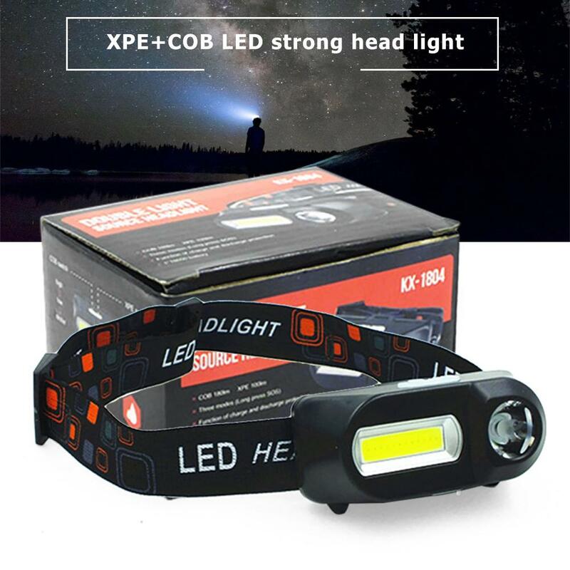 6 trybów COB LED reflektor latarka USB latarka akumulatorowa głośnomówiący noc lekka latarka Outdoor Camping lekka latarka czołowa