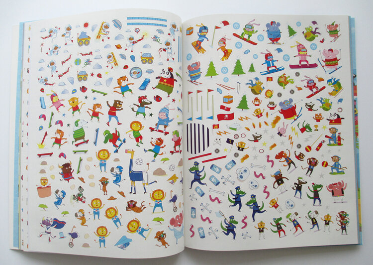 만화 장면 스티커 어린이 스티커 책 동물 공주 공룡 여행 책 유치원 1000x21cm, 15.2 피스