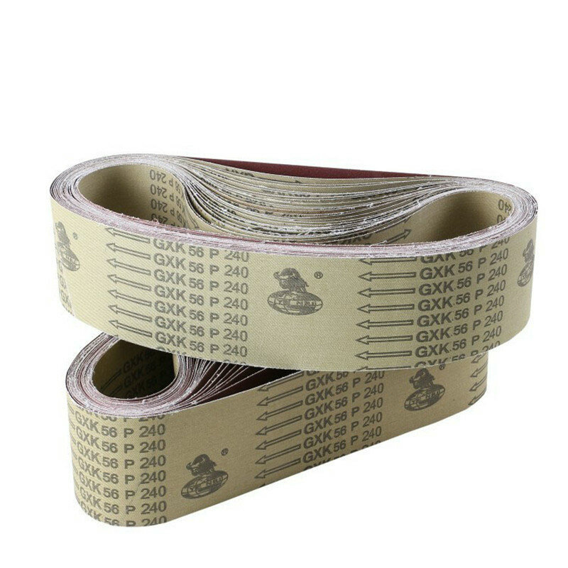 5Pcs Sanding Belts 915*100mm 40-1000 Grit Assortment Metal Grinding Aluminium Bands Polisher Oxide Sander