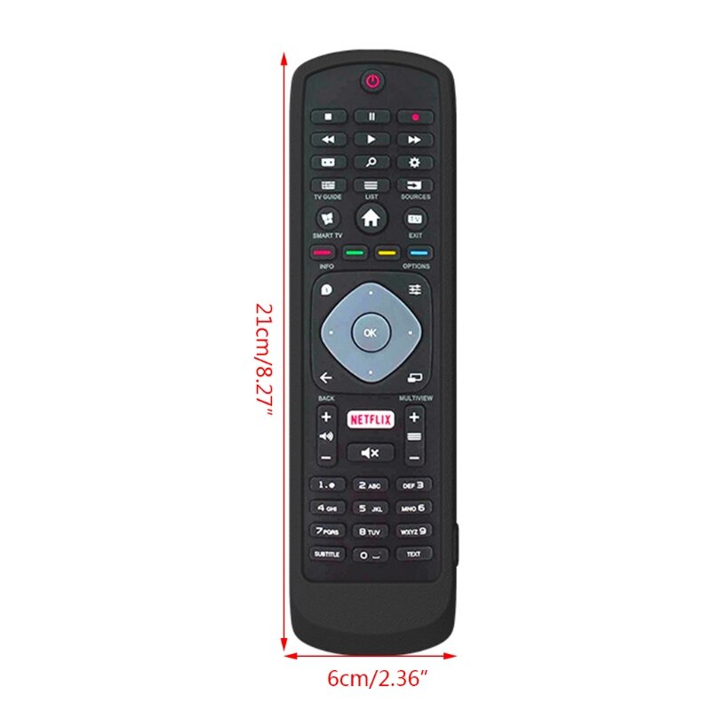 Dustproof macio silicone caso de controle remoto capa protetora para smart tv netflix tv controle remoto