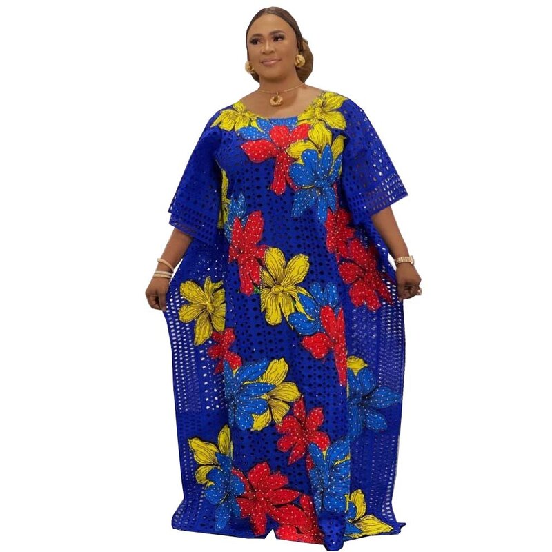 Gợi Cảm Rỗng Châu Phi Váy Đầm Cho Nữ In Hình Nóng Kim Cương Rời Áo Dây Boubou Africain Femme Đảng Đầm Maxi Mùa Thu Và Mùa Đông