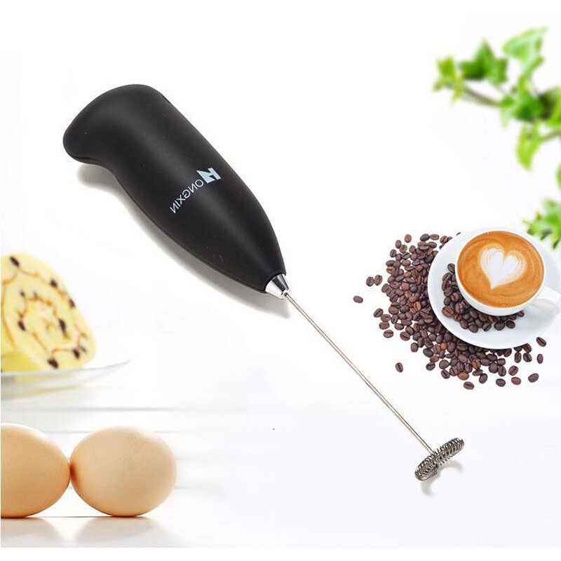 Elektrische Milchaufschäumer Automatische Handheld Schaum Kaffee Maker Schneebesen Milch Cappuccino Edelstahl-düse Tragbare Küche Kaffee Schneebesen Werkzeug