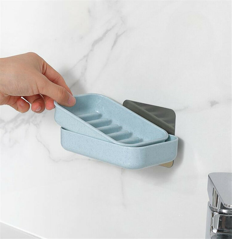 Non-slip di Plastica Del Sapone di Scarico Titolare Soap Box Doccia Portasapone Drenante Strumento di Accessori Per il Bagno