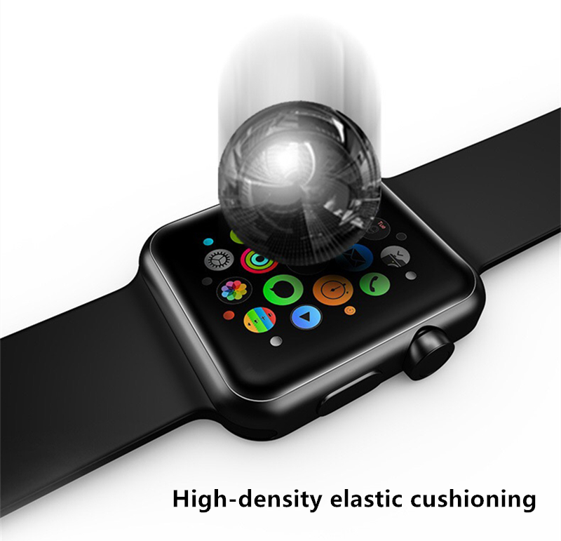 Softs película para apple watch, protetor de tela para relógio com 44mm, 40mm, 42mm, 38mm, 9d, hd, resistente a arranhões, película para iwatch série 6, 5, 4, 3, 2 se