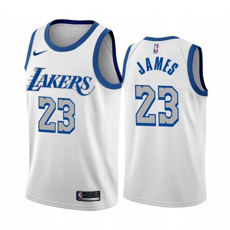 2021 Men's Los Angeles Lakers LeBron James Anthony Davis Kobe Bryant City Edition Jersey White