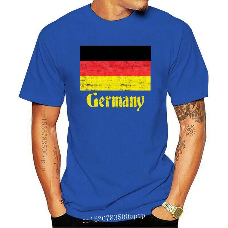 Новая потертая немецкая футболка с флагом страны y, немецкая Мужская футболка deuтребуland