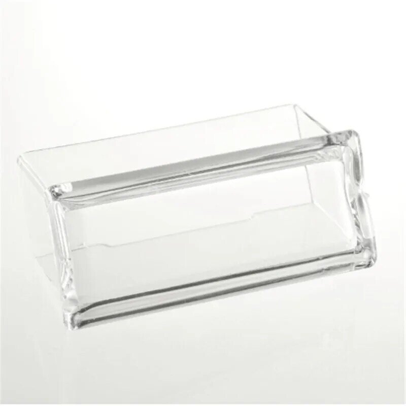 Caja de estante de escritorio, soporte de exhibición de almacenamiento de plástico acrílico transparente, soporte para tarjetas de visita, 1 ud.