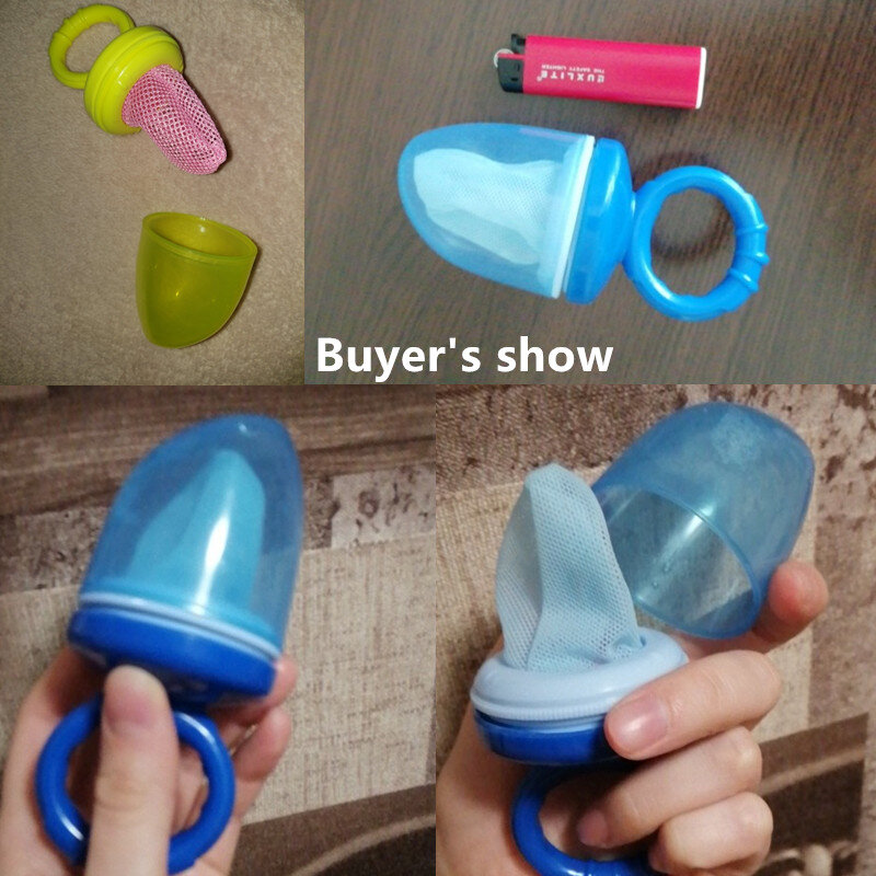 New Baby Pacifier Fresh Food Nibbler Feeder Newborn Safety Feeding Nipple Mesh Bag Infant Chew Fruits Vegetables Chupeta Soother