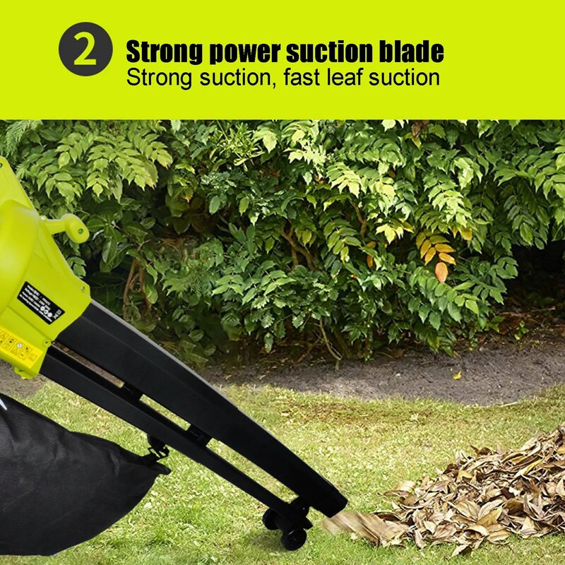 3000W Leaf Vacuum 3 In 1 Multi-function Durable Electric Garden Leaf Blower With 45L Collection Bag Leaf Snow Mulcher 220-240V