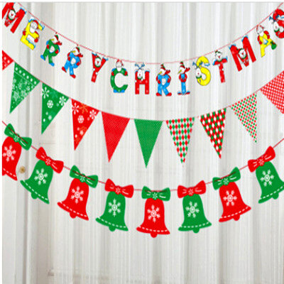 Рождественский флаг, украшения для вечерние, флажки с алфавитом для домашней вечерние НКИ «сделай сам», украшения для дома и улицы, тематиче...