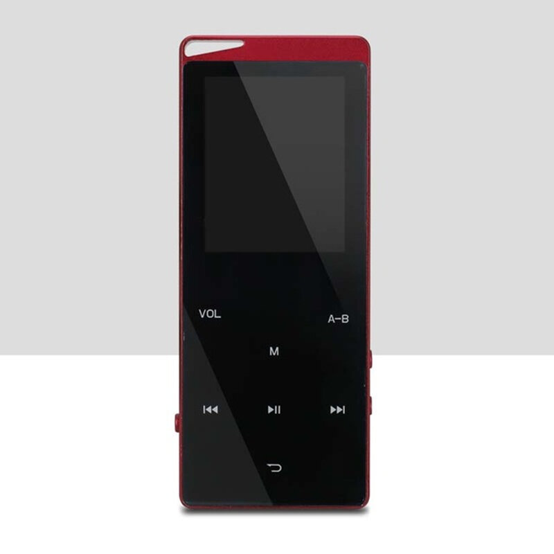 2021 새로운 블루투스 MP4 음악 플레이어 4 기가 바이트 8 기가 바이트 16 기가 바이트 터치 키 SD 카드 삽입 FM 라디오 여러 언어 럭셔리 금속 HiFi 플레이어