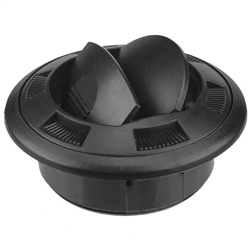 Salida de aire acondicionado Universal, diámetro de 75mm, Ventilación de salpicadero redonda negra, para piezas y accesorios de RV