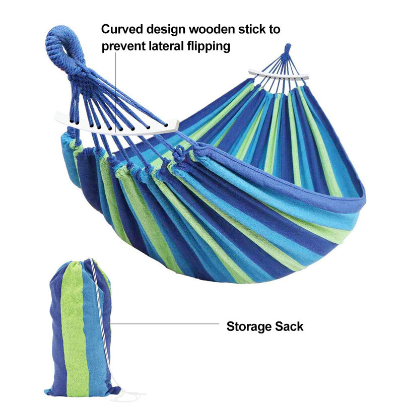 HooRu – hamac d'extérieur Portable, sac à dos, Camping, léger, lit-balançoire de jardin, mobilier de voyage