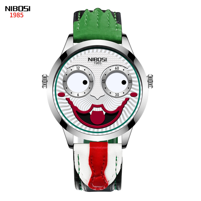 NIbosi marka cały mecz męski zegarek moda kreatywny automatyczny zegarek męski top marka luksusowy wodoodporny sportowy zegarek kwarcowy