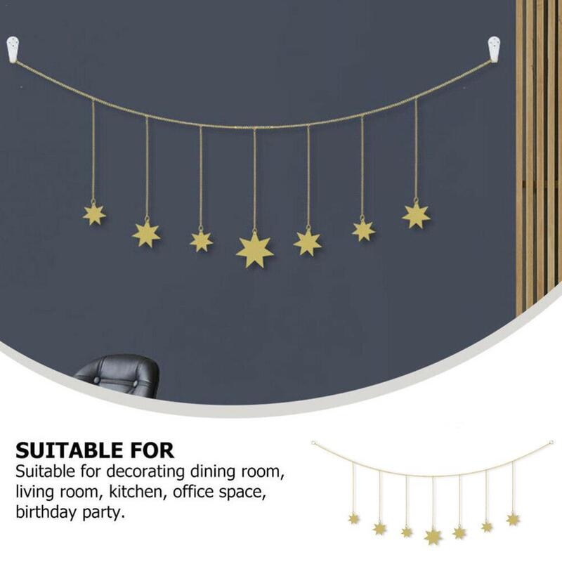 Colgante de estrellas para decoración de Baby Shower, suministros de banderines para decoración de cumpleaños, Navidad y boda, I6A6