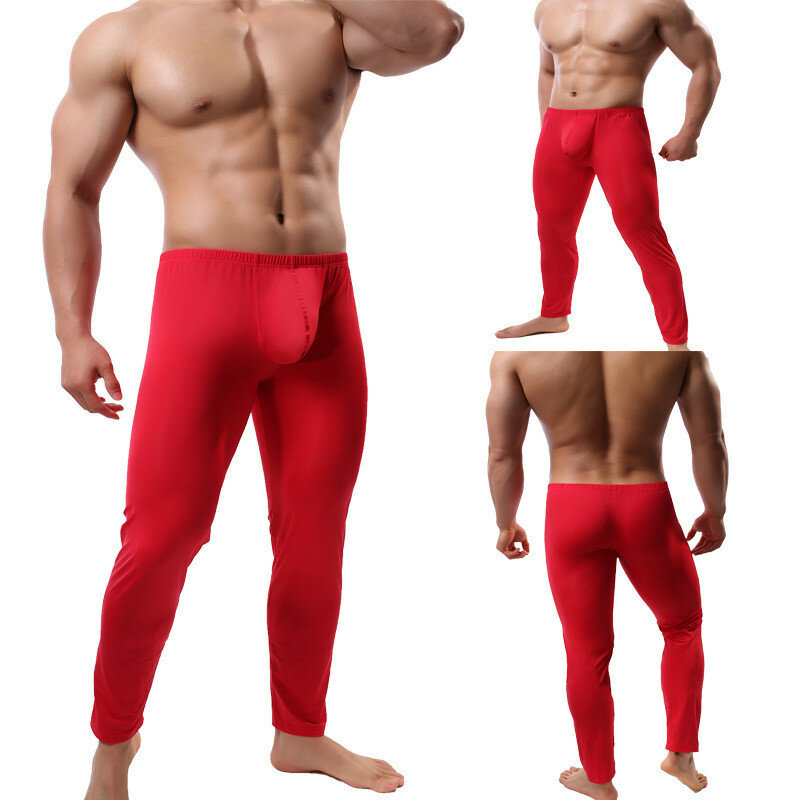 hirigin 2021 Winter Underwear Men Thermal Underpants Breathable Sleep Bottoms Warm Underpants Long Johns MensMale Leggings Pants