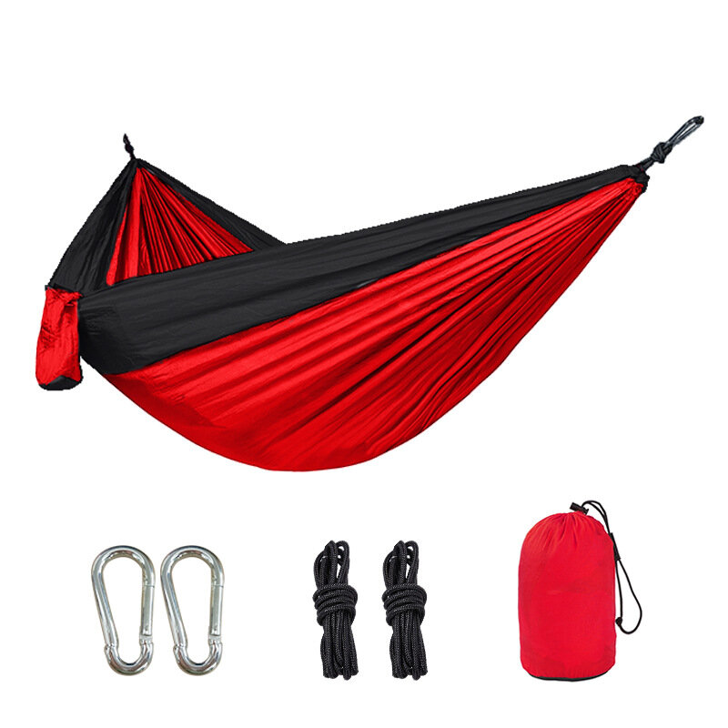 Super Licht Einzigen Doppel Fallschirm Hängematte Schlafsaal Outdoor Camping Park Freizeit Fallschirm Tuch Hängematte