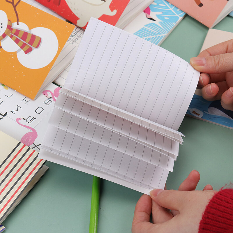 1Pc Mini Leuke Nieuwigheid Aardbei Flamingo Notepad Dagboek Schrijftafeltje Papier Memorandum Schoolbenodigdheden