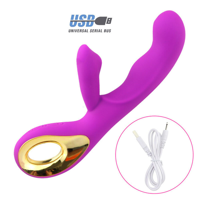 Punto G vibrador dedo Vagina masaje de clítoris estimulador conejo doble vibración gran Consolador juguetes sexuales para las mu