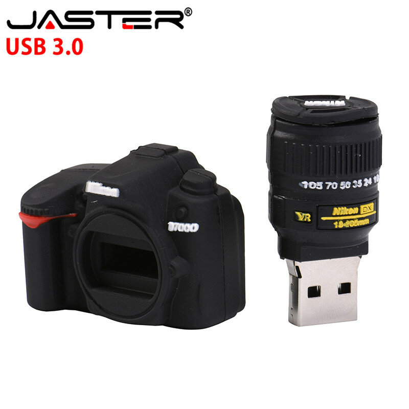 JASTER-unidad flash USB 3,0 de alta velocidad para cámara Nikon, pen drive con capacidad real de 64GB, 32GB, 16GB, 8GB y 4GB