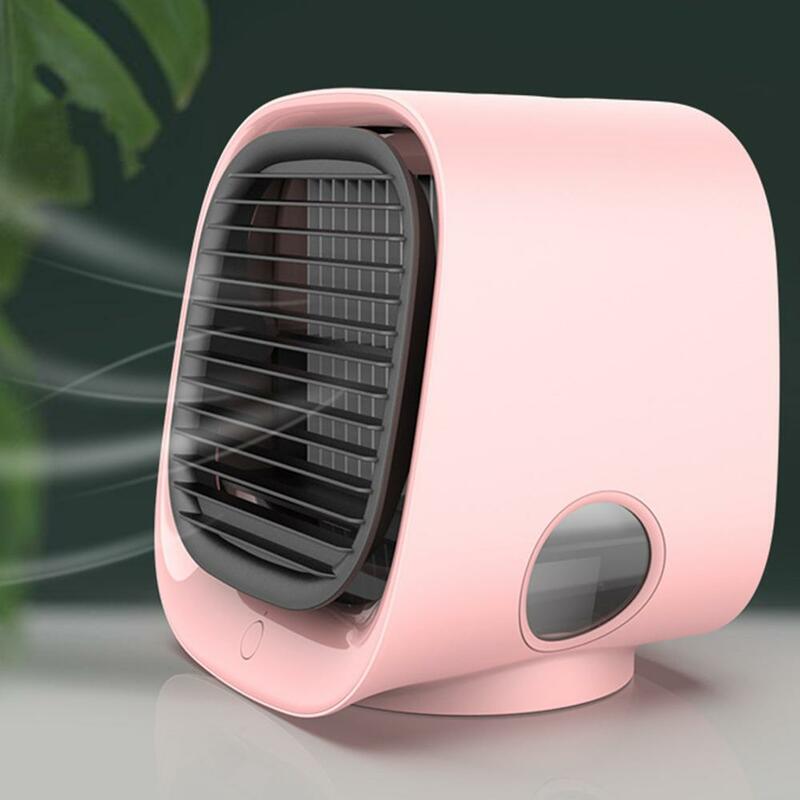 แบบพกพา4 In 1 USB Mini Air Conditioner พัดลมระบายความร้อนเครื่องฟอกอากาศเดสก์ท็อปพัดลมระบายความร้อน3ความเร็...