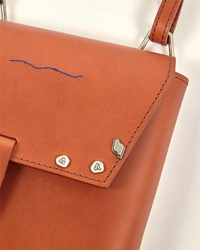 Vintage Ader Error Pistol Bag Waistpacks 2021 Men Women 1:1 High Quality Hasp Messenger bag Card package Kye bag Z-stitch Detail