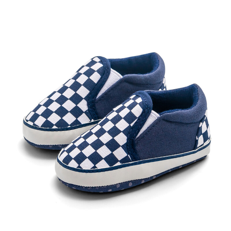 Wiosna jesień noworodek miękka podeszwa szopka buty niemowlę chłopiec dziewczyna maluch Sneaker antypoślizgowe 0-12 łóżeczko dziecięce buty krata
