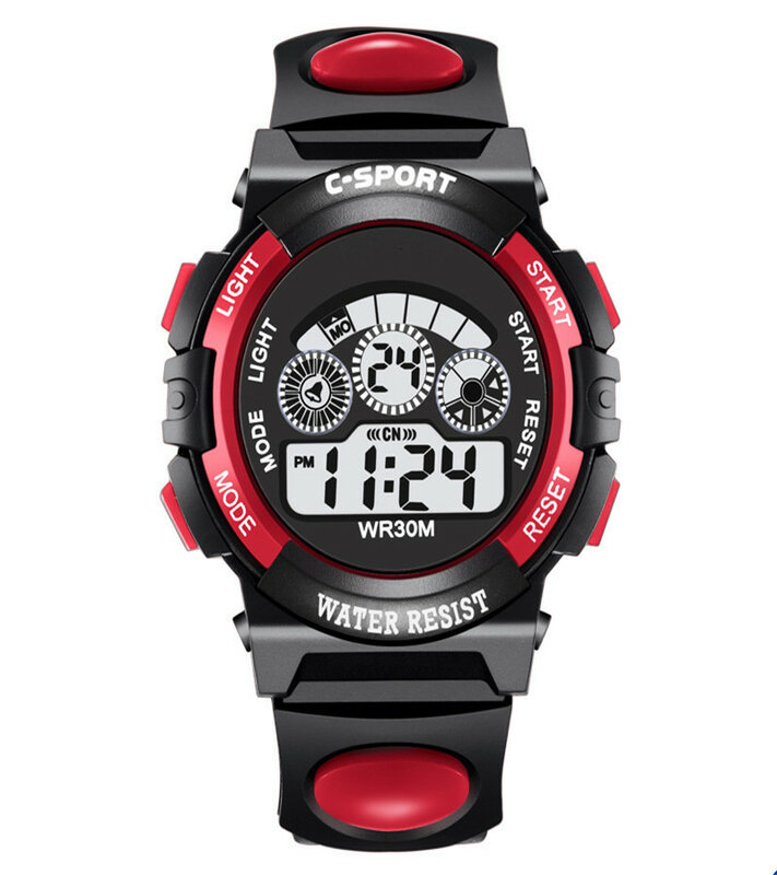 Hot Koop Waterdicht Kinderen Kijken Jongens Meisjes Led Digitale Sport Horloges Siliconen Rubber Horloge Kids Casual Horloge Gift 610