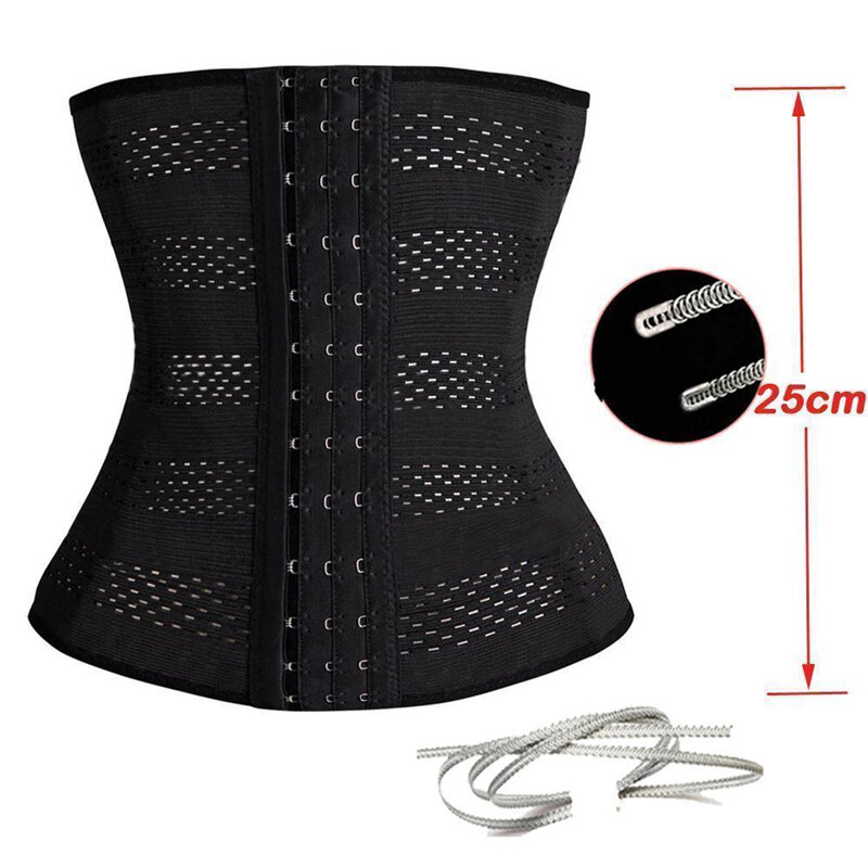 Modelador feminino látex com zíper, corset afinador de silhueta revestido plus size xxl