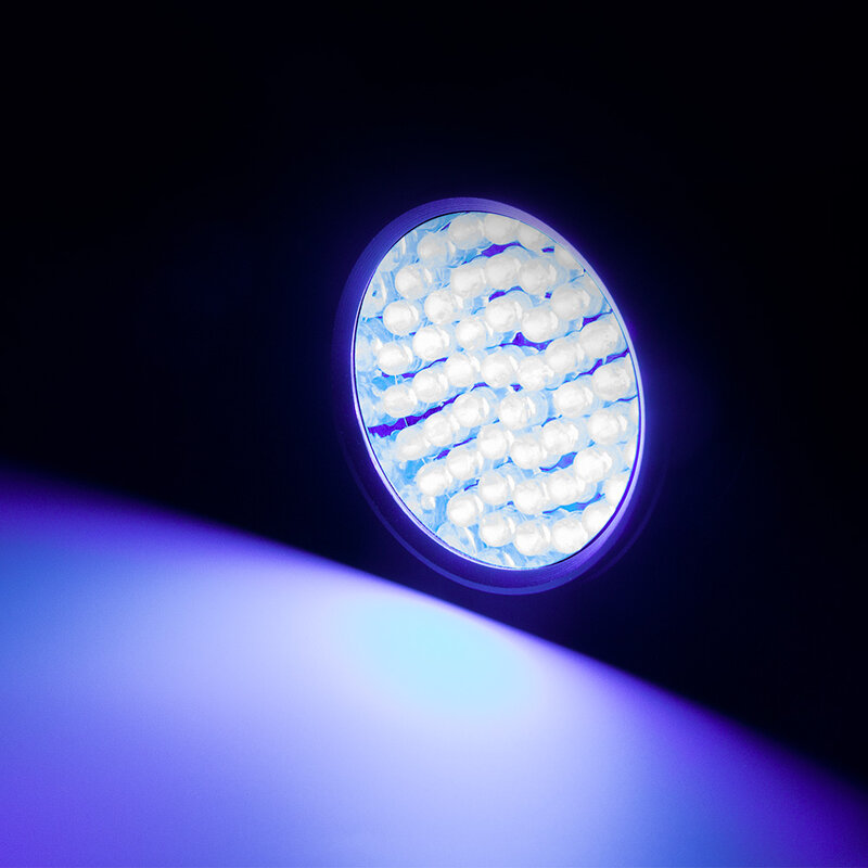 Senter UV Tahan Air 51 LED 9 Lampu Ultraviolet LED Senter UV 395nm Detektor Noda Urin Hewan Peliharaan Penggunaan Berburu Kalajengking 3 * AA/AAA