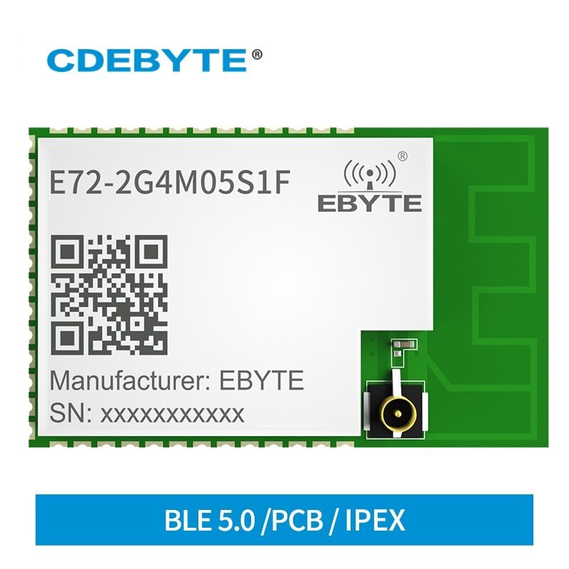 5 pz E72-2G4M05S1F CC2652RB 2.4GHz BLE5 Zigbee SMD Wireless SoC modulo trasmettitore 5dBm basso consumo energetico PCB Antenna