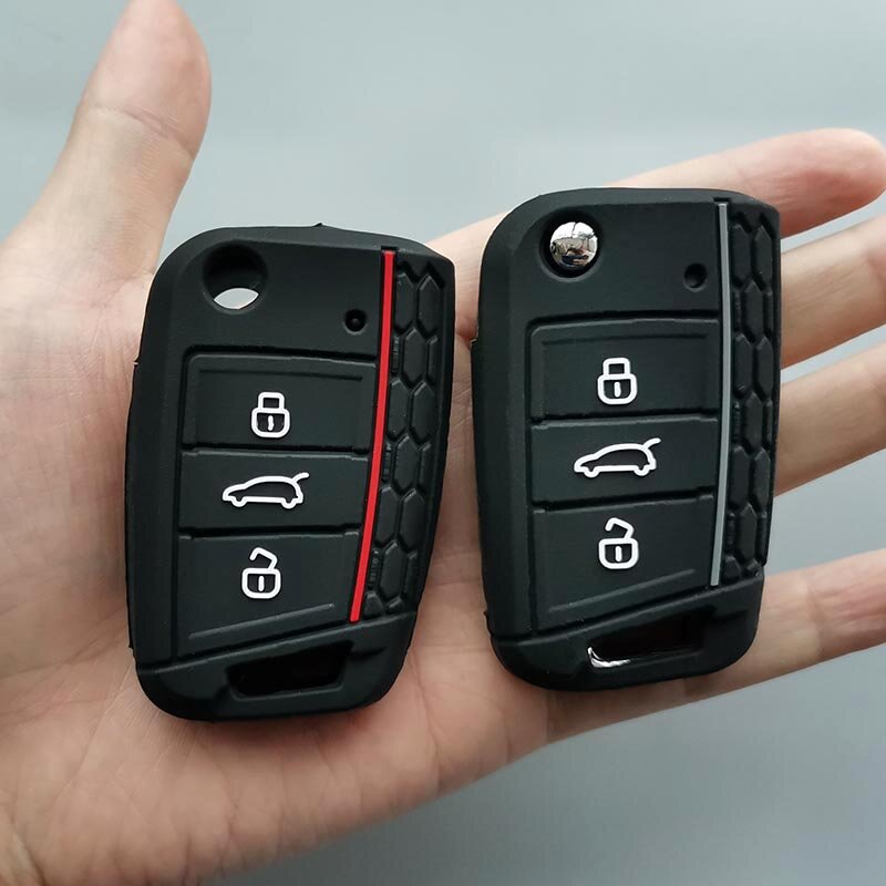 Силиконовый чехол для ключей, чехол для ключей для Volkswagen Vw Golf 7 mk7 Skoda Octavia A7, новинка, поло, силиконовый защитный чехол для ключей