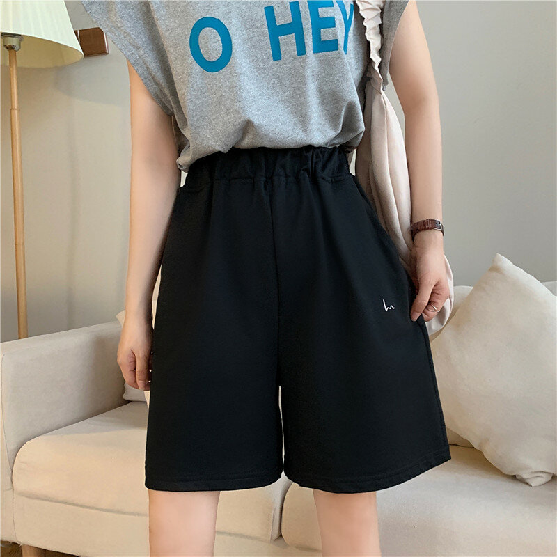 Pantaloncini da donna estate ciclismo vita alta harajuku moda sportiva plus size pantaloni della tuta coreani casual streetwear abbigliamento estetico