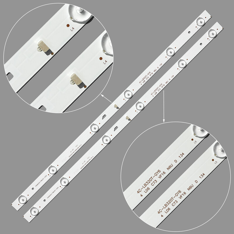 TV Lamps LED Backlight Strips For THOMSON T32D15DH-01B Bar Kit LED Bands JL.D32061330-004AS-M 4C-LB320T-JF3 4C-LB320T-GY6 Rulers