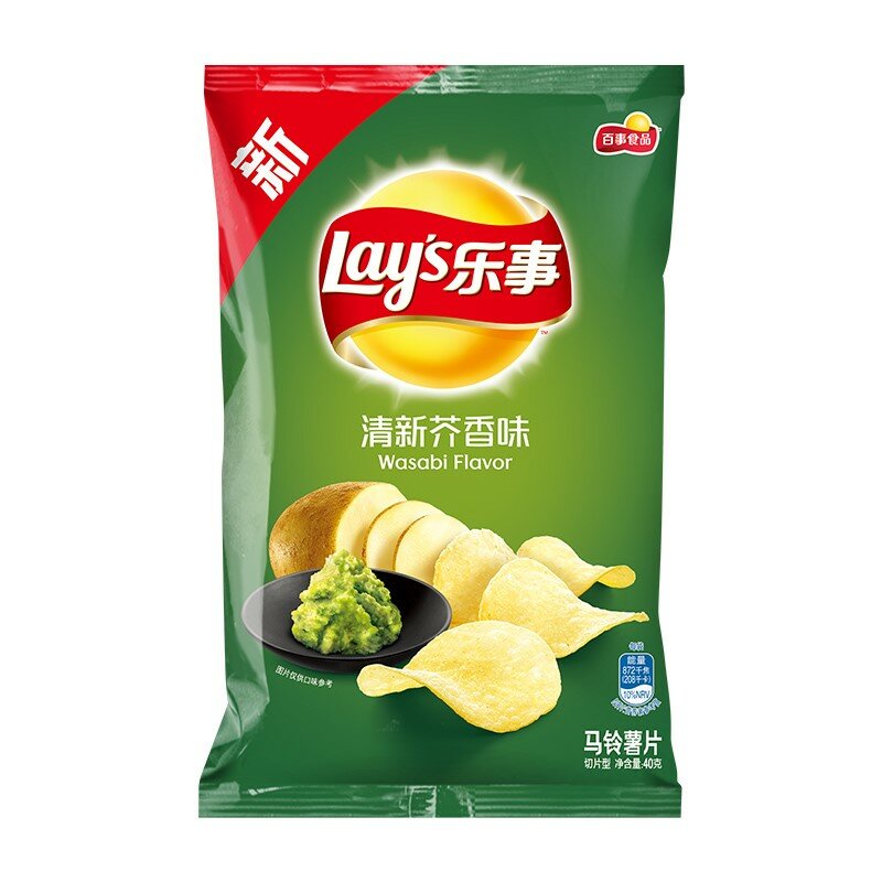 Lay's Potato Chips 40g * 10 Bags 맛있는 선물 가방 캐주얼 조합 혼합 성인