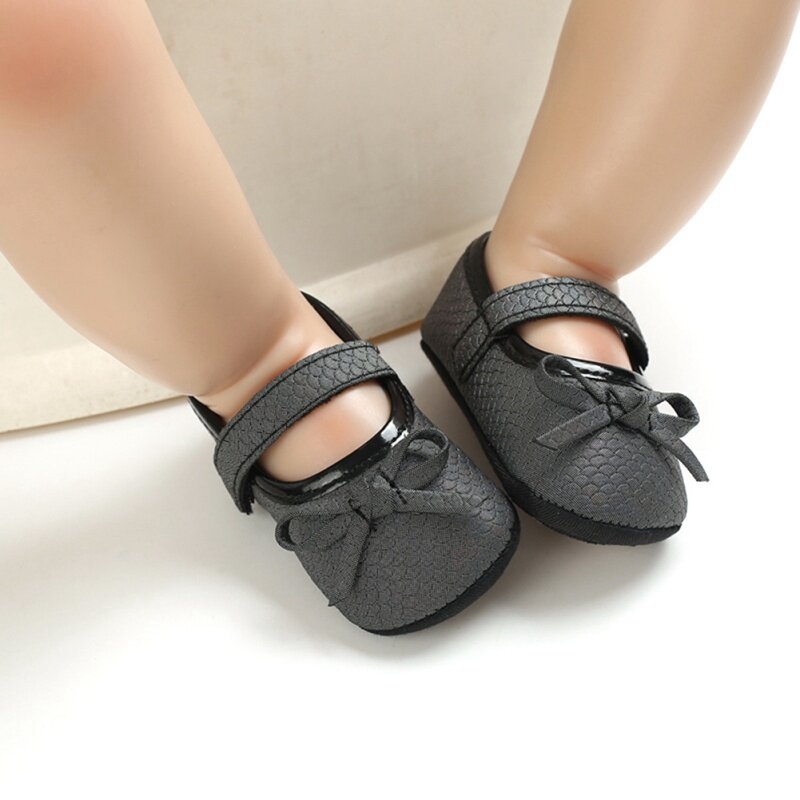 Newborn Baby Girls First Walker Casual Cute Princess Shoes Non-slip Soft Bottom Step Front Shoes Prewalker Infant Kids 0-18M