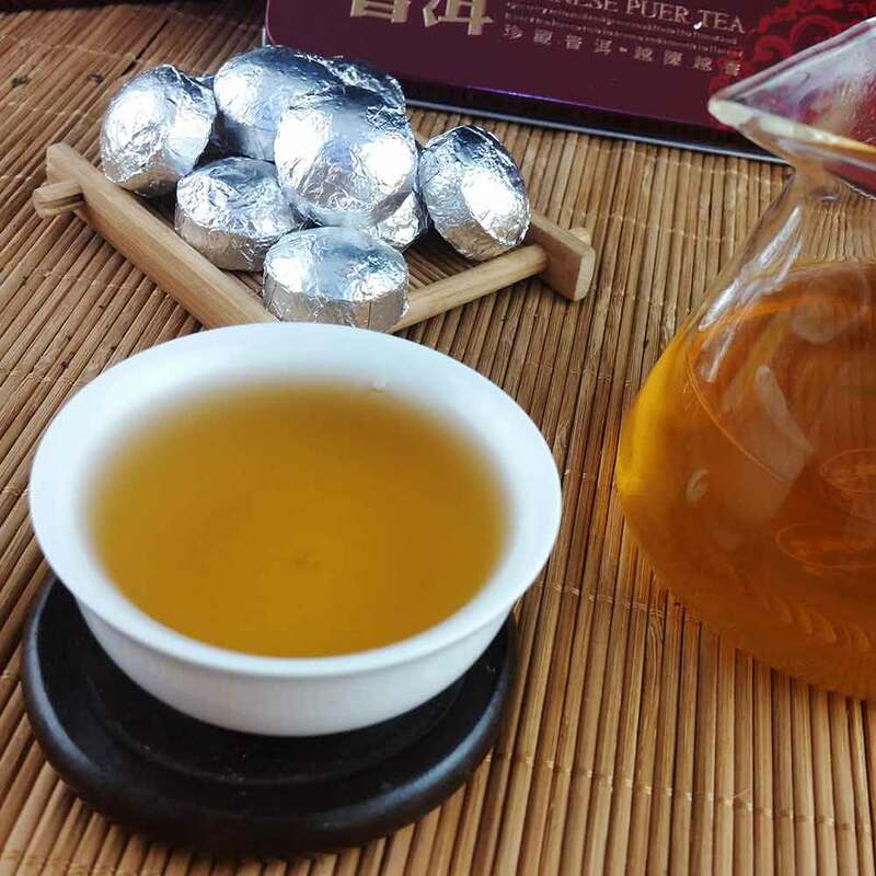 2019 Yr Mini pu-erh en bruto, embalaje de lámina de estaño de plata 75g Yunnan Shen pu-erh Tuocha pu-erh