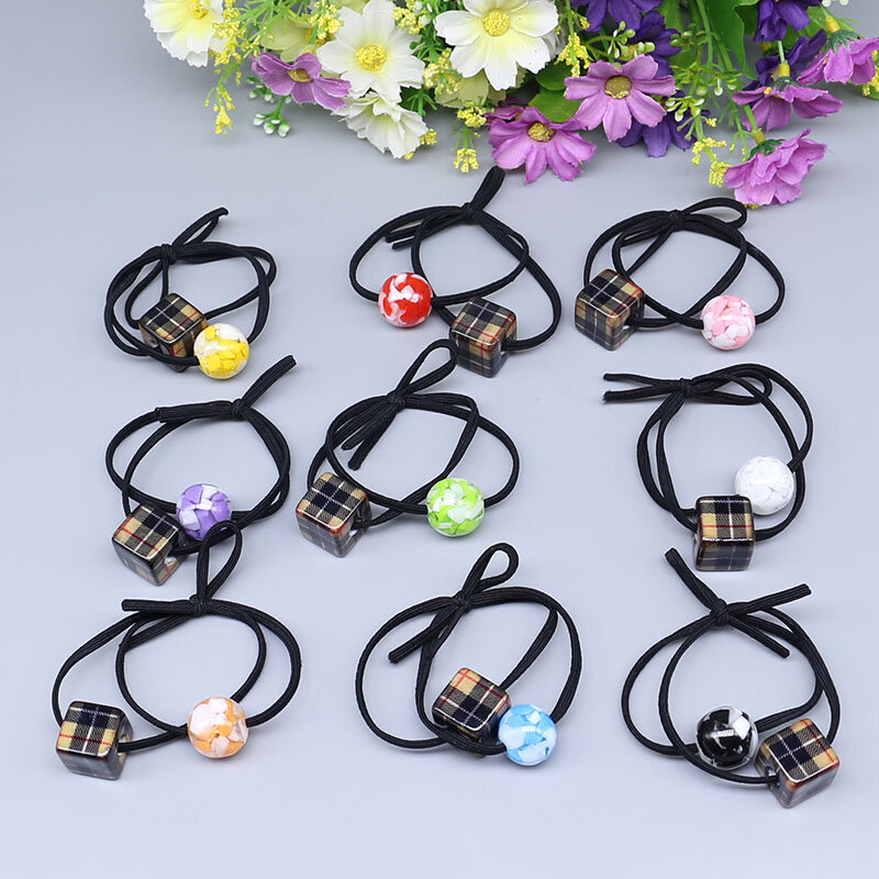 New Fashion amber Hair rope Accessories for Women elastic hair bands women designer Girls Hair Band A01-1