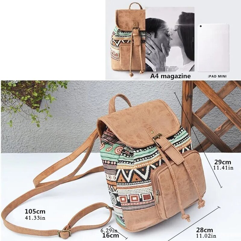 Saco de lona mochila pode ser combinado com qualquer equipamento manter-se com tendências da moda cheia de juventude lona saco