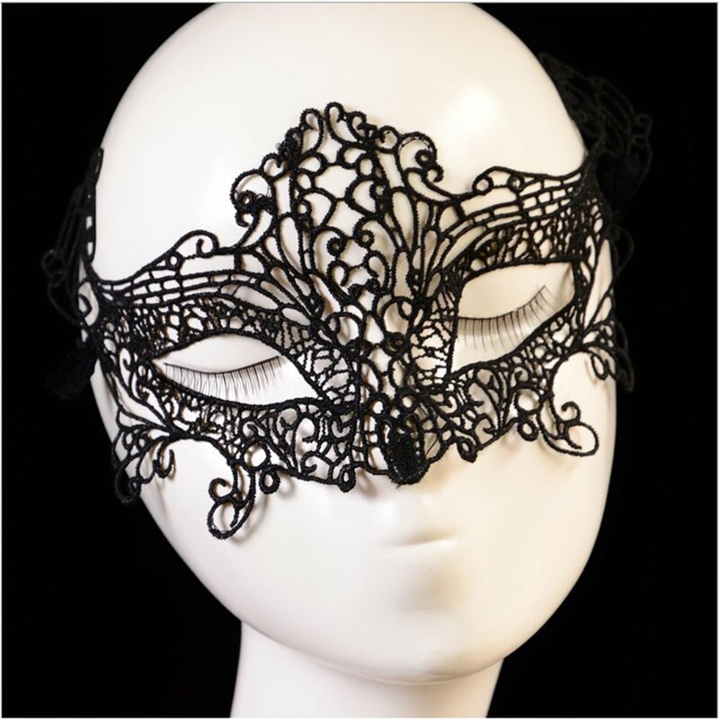 1 Uds. Máscara de Maquillaje facial de fiesta de zorro/mariposa/corona/elfos estilo de encaje máscara de Mascarada decoración Sexy para fiesta