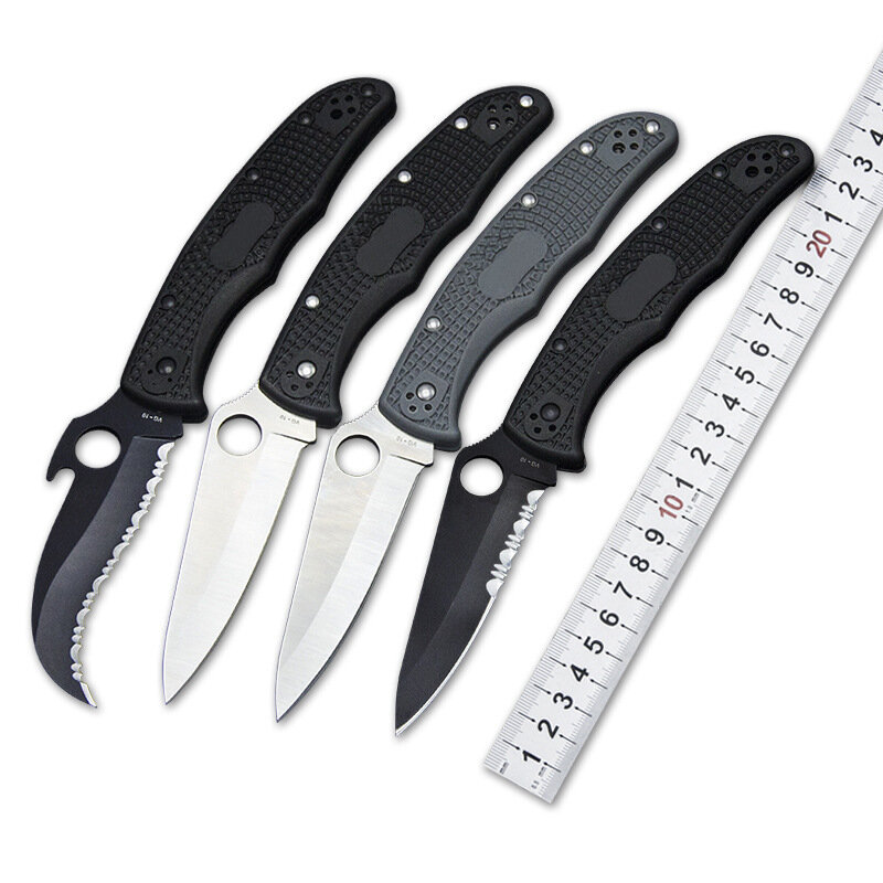 9cr14mov折りたたみナイフ,高品質の屋外ナイフ,安全防御,サバイバル,多機能ポケットナイフ