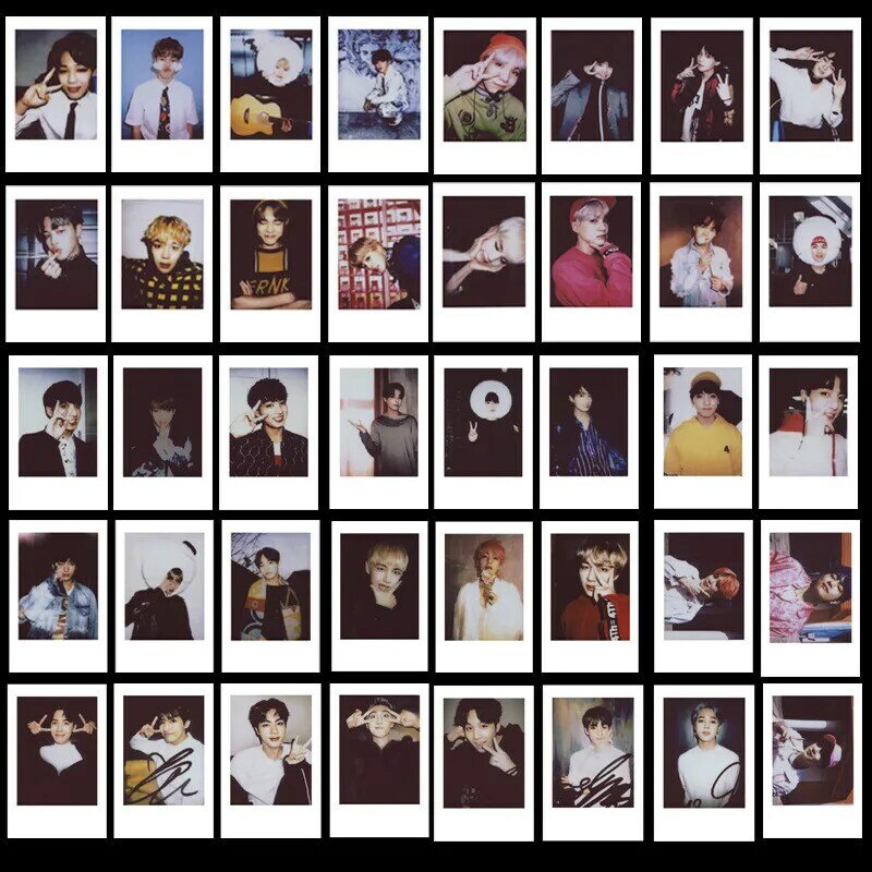Kpop bangtan-novo álbum, coleção de cartões polaroid, lomo, rm, jimin, jin