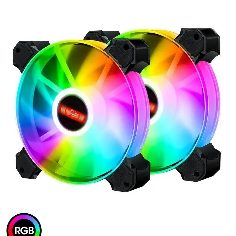 12cm Rgb 5v Pwm 3+4pin Case Fan Quiet PC Radiator CPU Cooler ARGB Sync With Motherboard Fans Silent Cooling Fan Colorful Lights