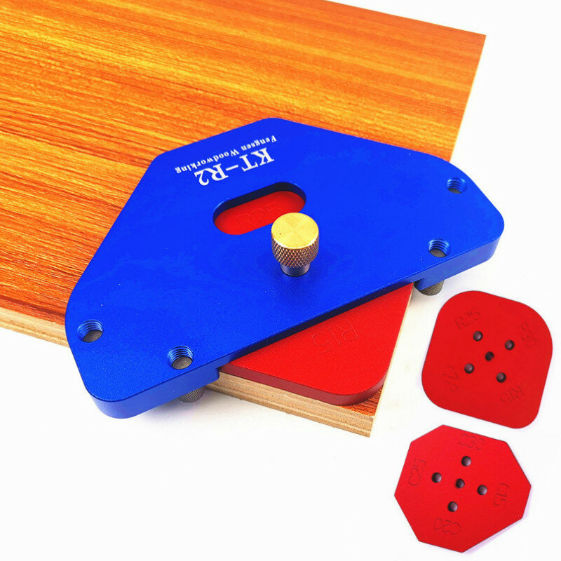 Wood Panel Radius Quick-Jig Round Corner Jig Templates R5-R30 T5-T30 Router Table Bits Jig Corner Templates Kit