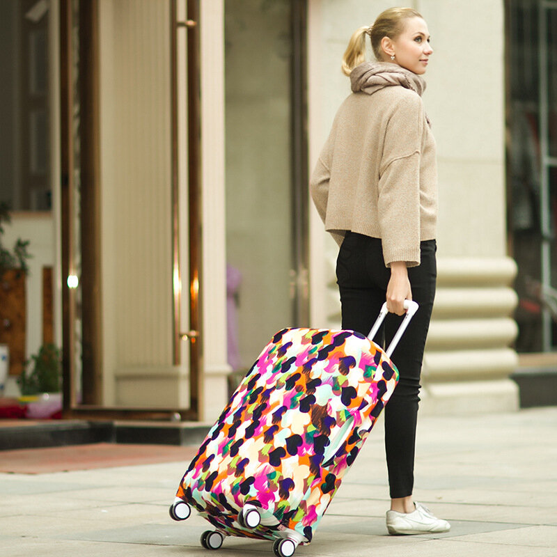 Hohe Qualität Mode Reise Elastizität Gepäck Schutzhülle Trolley Reise Gepäck Staub Abdeckung für 18 zu 28inch
